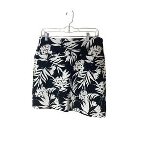 S.C. & CO Ladies' Skort Pull-On, Tummy Control Waistband Multi (Black Floral)